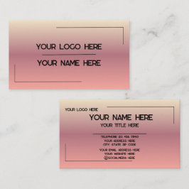 Custom Logo Name Minimalist Modern Professional 名刺