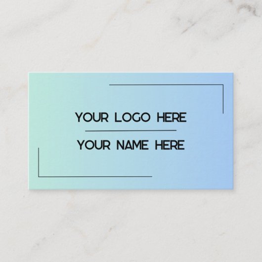 Custom Logo Name Minimalist Modern Professional 名刺 (正面)