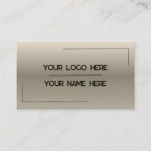 Custom Logo Name Minimalist Modern Professional 名刺 (正面)