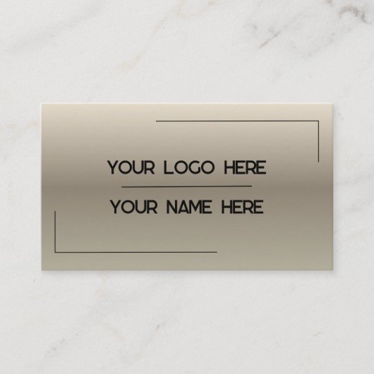 Custom Logo Name Minimalist Modern Professional 名刺 (正面)