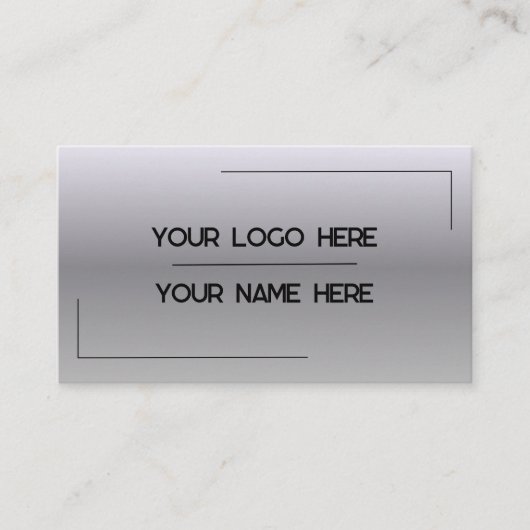 Custom Logo Name Minimalist Modern Professional 名刺 (正面)