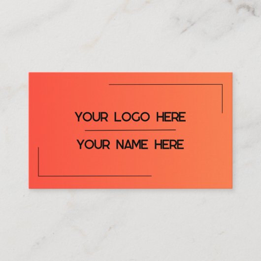 Custom Logo Name Minimalist Modern Professional 名刺 (正面)