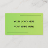 Custom Logo Name Minimalist Modern Professional 名刺 (正面)