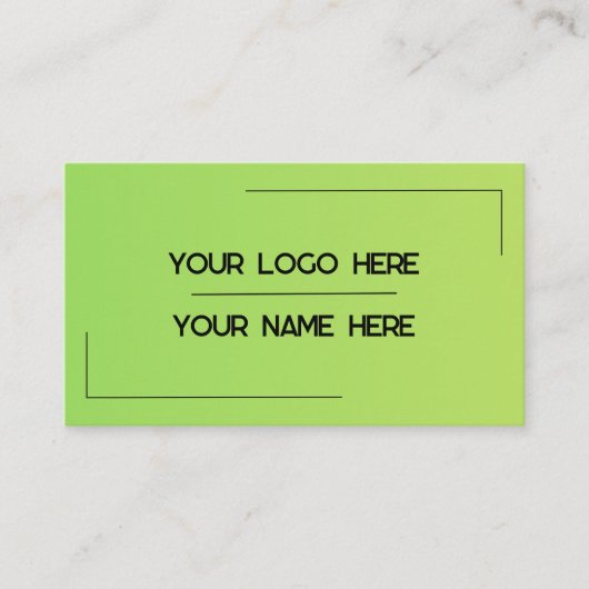 Custom Logo Name Minimalist Modern Professional 名刺 (正面)