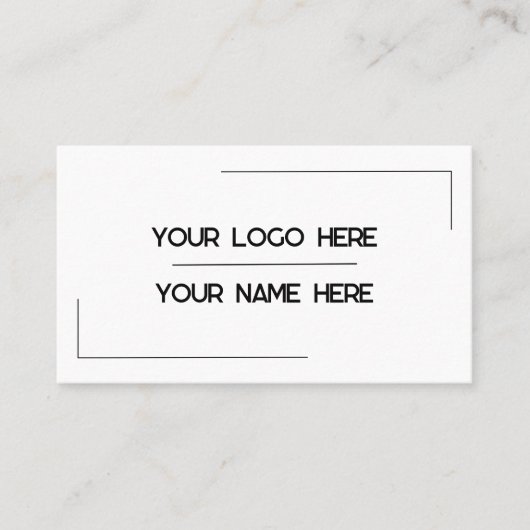 Custom Logo Name Minimalist Modern Professional 名刺 (正面)