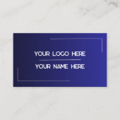 Custom Logo Name Minimalist Modern Professional 名刺 (正面)