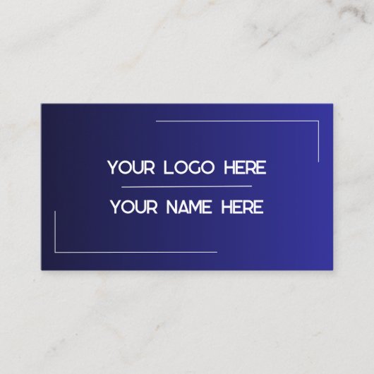 Custom Logo Name Minimalist Modern Professional 名刺 (正面)