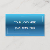 Custom Logo Name Minimalist Modern Professional 名刺 (正面)