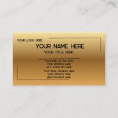 Custom Logo Name Minimalist Modern Professional 名刺 (裏面)