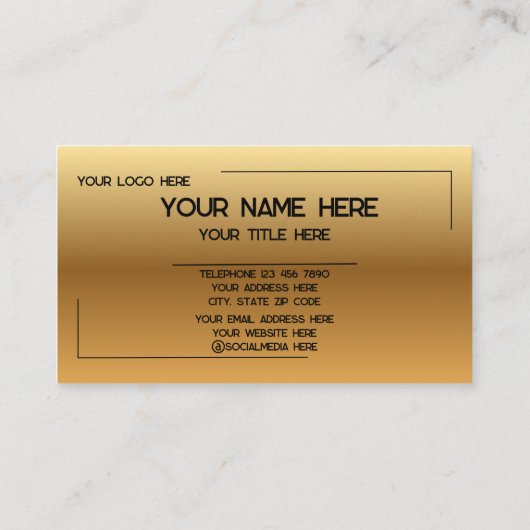 Custom Logo Name Minimalist Modern Professional 名刺 (裏面)