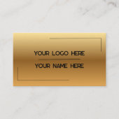 Custom Logo Name Minimalist Modern Professional 名刺 (正面)