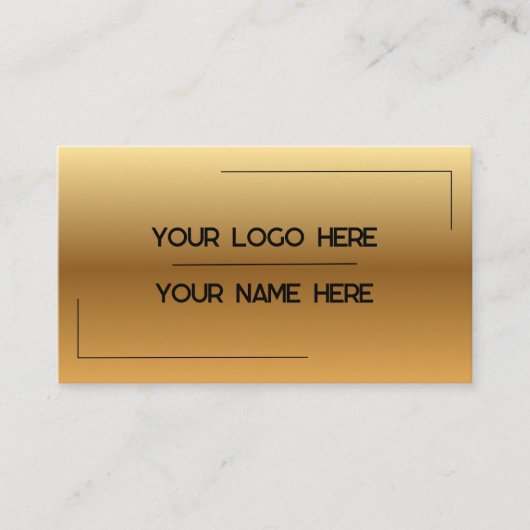 Custom Logo Name Minimalist Modern Professional 名刺 (正面)