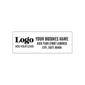 Custom Logo Name Return Address  セルフインキングスタンプ (デザイン)
