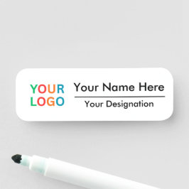 Custom Logo & Name Tag for Business Use 名札
