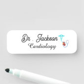 Custom logo name tag for cardiologist  名札 (インサイチュ)