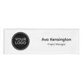 Custom Logo Name Tag | Professional Employee Name  名札 (正面)