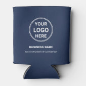 Custom Logo Navy Blue Business Promotional 缶クーラー (正面)