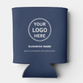 Custom Logo Navy Blue Business Promotional 缶クーラー (裏面)