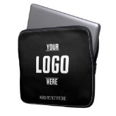 Custom Logo Neoprene Laptop Sleeve – 13 Inch ラップトップスリーブ (正面左)