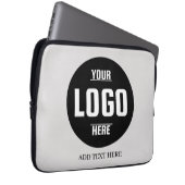 Custom Logo Neoprene Laptop Sleeve – 13 Inch ラップトップスリーブ (正面右)