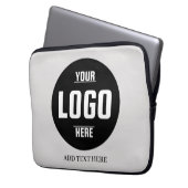 Custom Logo Neoprene Laptop Sleeve – 13 Inch ラップトップスリーブ (正面左)