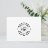 Custom Logo Personalized Business Branding Seal サンキューカード (スタンド正面)