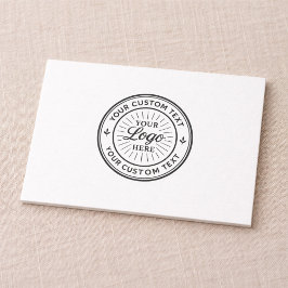 Custom Logo Personalized Business Branding Seal サンキューカード