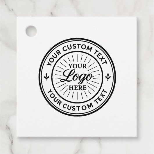 Custom Logo Personalized Business Branding Seal フェイバータグ (正面)