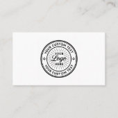 Custom Logo Personalized Business Branding Seal 名刺 (正面)