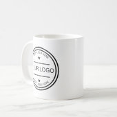 Custom Logo Personalized Pottery Company your gift コーヒーマグカップ (正面左)