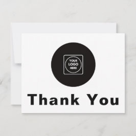 Custom Logo Personalized Thank You Note Card カード