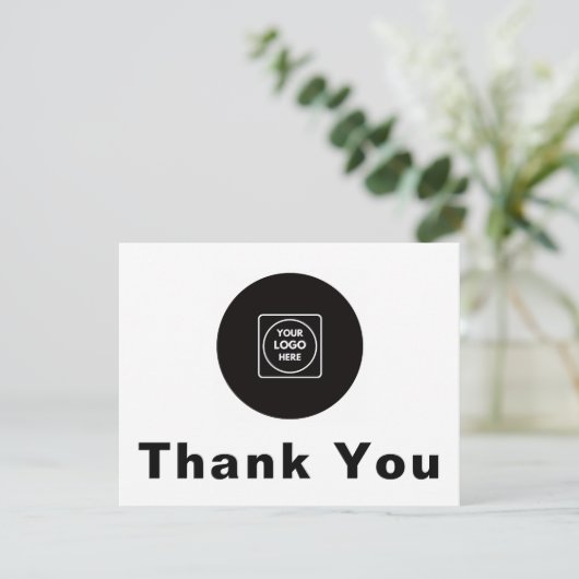 Custom Logo Personalized Thank You Note Card カード (スタンド正面)