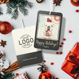 Custom Logo Photo Happy Holidays Business Gift カーエアーフレッシュナー