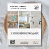 Custom Logo Photo Minimalist Business Flyer チラシ