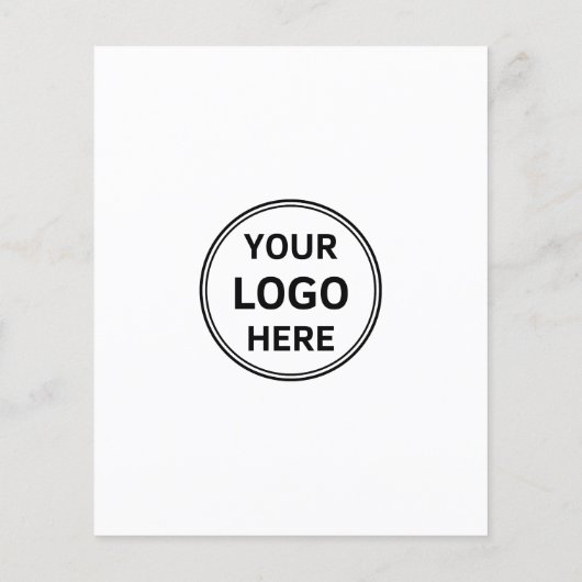 Custom Logo Photo Minimalist Business Flyer チラシ (裏面)