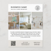 Custom Logo Photo Minimalist Business Flyer チラシ (正面)