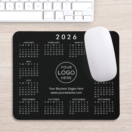 Custom Logo Promotional Business 2026 Calendar マウスパッド