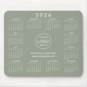 Custom Logo Promotional Business 2026 Calendar マウスパッド (正面)