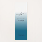 Custom Logo Promotional Business Teal Exercise Mat ヨガマット (正面)