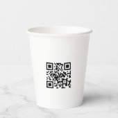 Custom Logo Promotional Event QR Code  紙コップ (裏面)