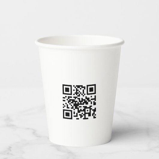 Custom Logo Promotional Event QR Code 紙コップ (裏面)