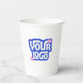 Custom Logo Promotional Event QR Code  紙コップ (正面)