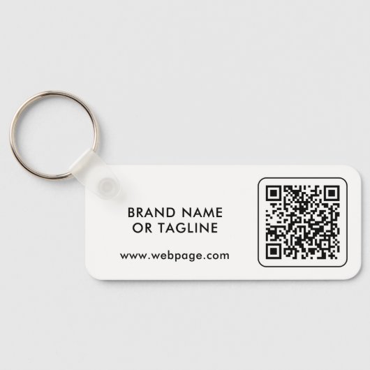 Custom Logo QR Code Branded  キーホルダー (裏面)