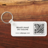 Custom Logo QR Code Branded  キーホルダー (裏面)