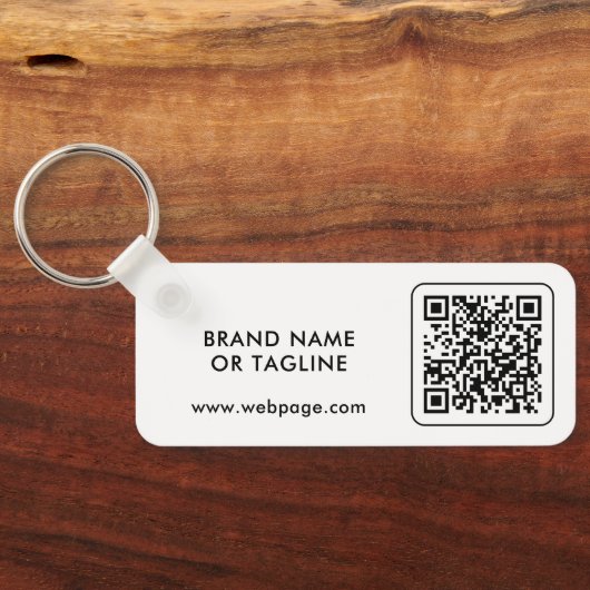 Custom Logo QR Code Branded  キーホルダー (裏面)