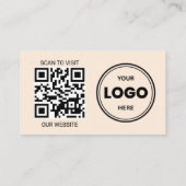 Custom Logo QR Code Business Card 名刺 (裏面)