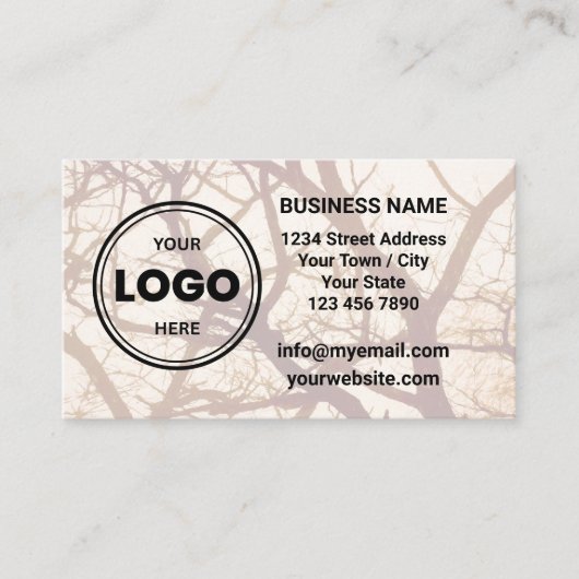 Custom Logo QR Code Business Card 名刺 (正面)