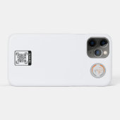 Custom Logo QR Code Business  Case-Mate iPhoneケース (裏面(横))