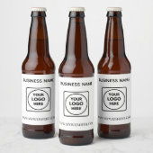 Custom Logo QR Promo Branding Beer Label ビールラベル (ボトル)