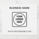 Custom Logo QR Promo Branding Beer Label ビールラベル (シングルラベル)